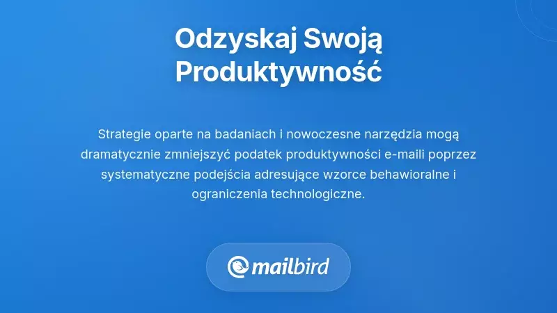 Zdalny specjalista korzystający ze strategii produktywności do efektywnego zarządzania e-mailem