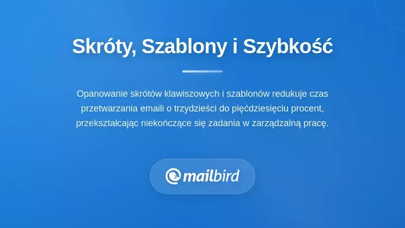 Skróty klawiaturowe, szablony i szybka praca
