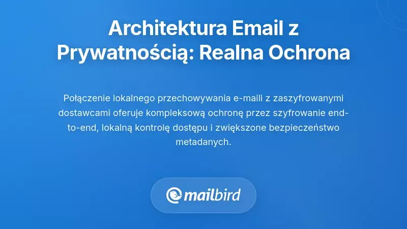 Architektury e-maili z priorytetem prywatności: Budowanie prawdziwej ochrony