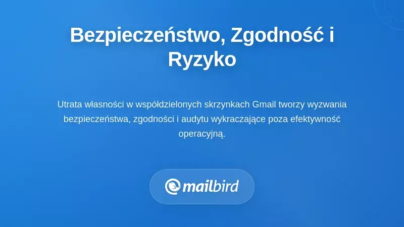 Ikona tarczy bezpieczeństwa symbolizująca zagrożenia zgodności wynikające z utraty własności e-maili w wsp&oacute;lnych skrzynkach odbiorczych