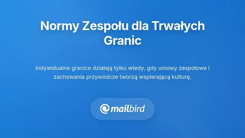 Spotkanie zespołu omawiające protokoły dotyczące granic e-mailowych i norm komunikacji wakacyjnej