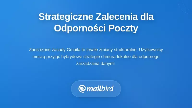 Strategiczne rekomendacje dla długoterminowej odporności e-maili