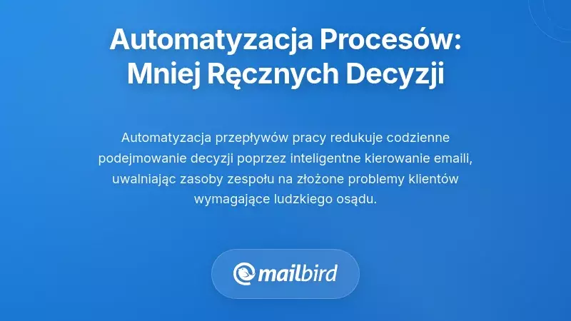 Automatyczne procesy: zmniejszanie ręcznego podejmowania decyzji