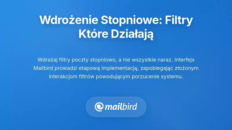 Progresywna Implementacja: Budowanie System&oacute;w Filtr&oacute;w, Kt&oacute;re Rzeczywiście Działają
