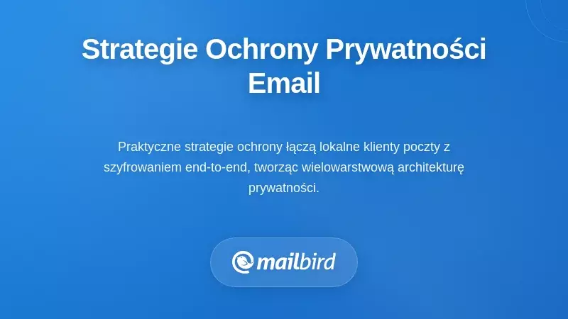 Osoba wdrażająca strategie ochrony prywatności e-maila na laptopie z ikonami zabezpieczeń