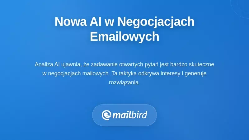 Narzędzia do negocjacji mailowych zasilane sztuczną inteligencją analizujące ton i sentyment wiadomości dla lepszej komunikacji biznesowej
