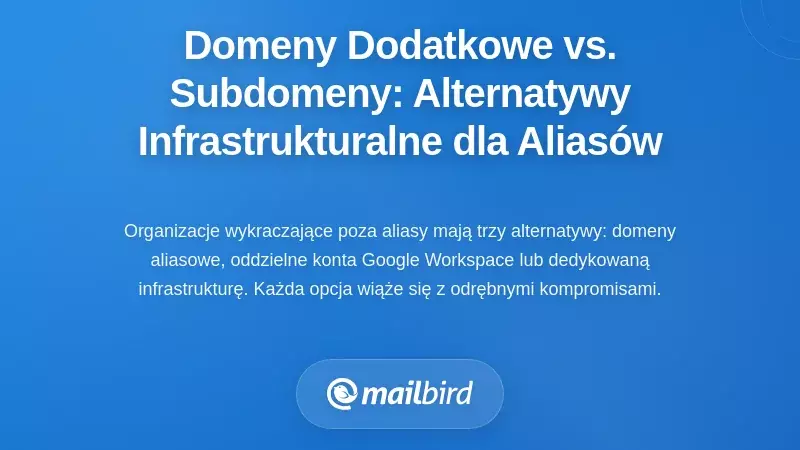 Domeny drugiego rzędu a subdomeny: właściwe alternatywy infrastrukturalne dla aliasów