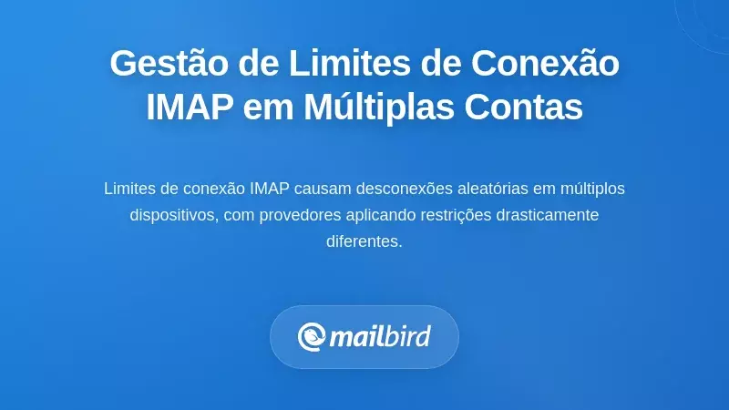 Gestão dos Limites de Conexão IMAP em Várias Contas