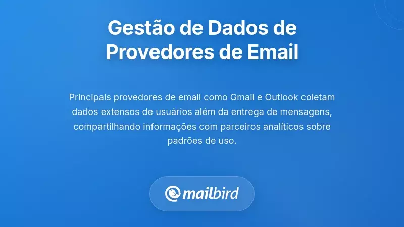 Compara&ccedil;&atilde;o das pr&aacute;ticas de coleta de dados dos principais provedores de e-mail para Gmail, Outlook e Yahoo