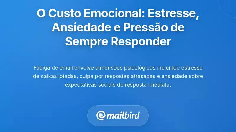 O Impacto Emocional: Stress, Ansiedade e a Pressão para Responder Sempre