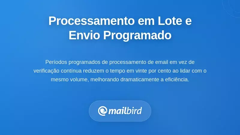 Calendário mostrando horários programados para processamento em lote de emails para melhorar o fluxo de trabalho produtivo