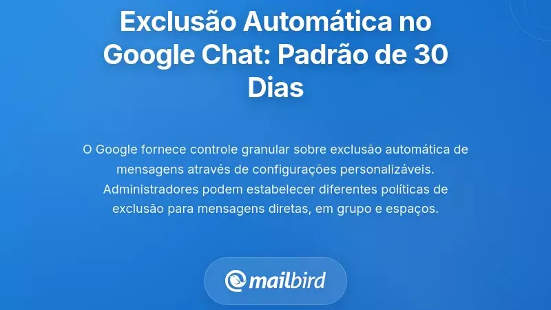 Configurações de Auto-Exclusão do Google Chat: Compreendendo o Padrão de 30 Dias