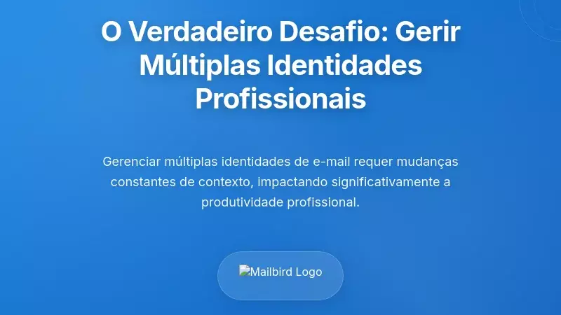 O Verdadeiro Problema: Gerir Múltiplas Identidades Profissionais