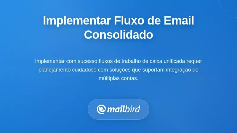 Guia passo a passo para implementar um fluxo de trabalho consolidado de email com caixa de entrada unificada