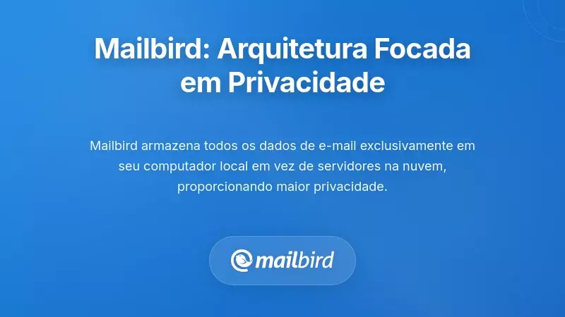 A Arquitetura Focada na Privacidade do Mailbird: Uma Abordagem Diferente