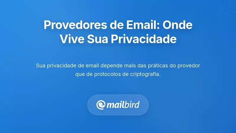 O Ecossistema dos Provedores de Email: Onde a Sua Privacidade Realmente Reside