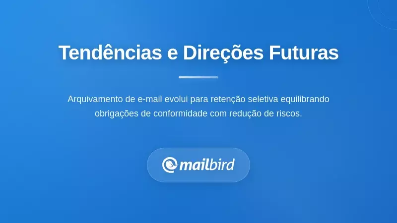 Tendências futuras na conformidade da retenção de e-mails e arquivamento para organizações reguladas