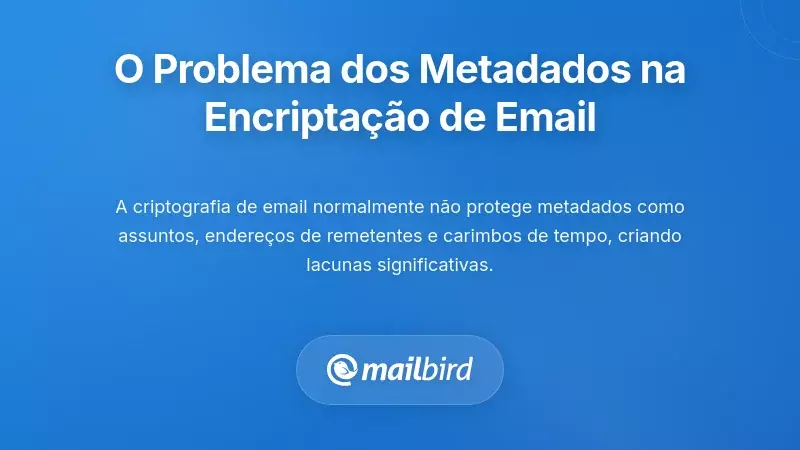 O Problema dos Metadados: O Que a Criptografia de Email N&atilde;o Protege