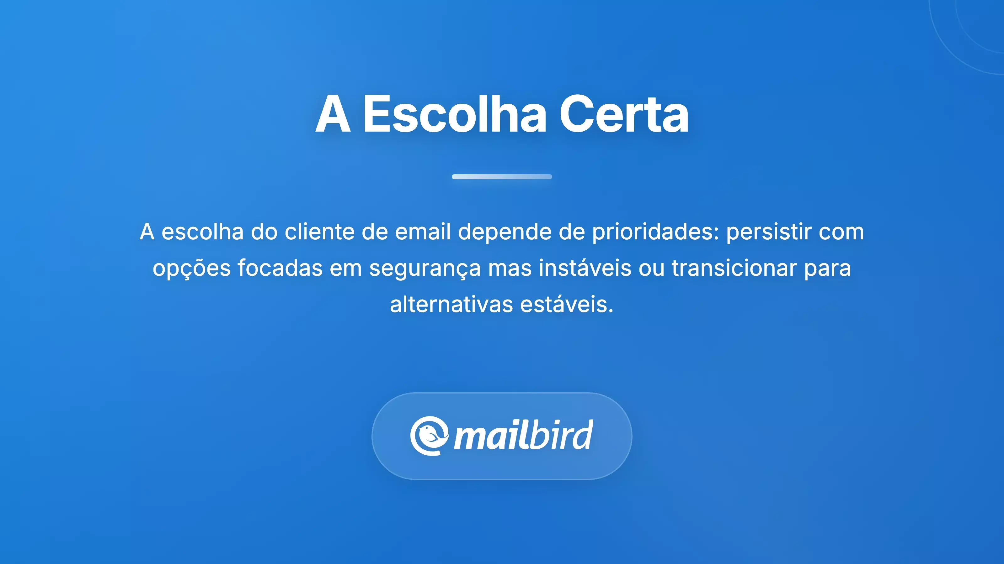 Guia de sele&ccedil;&atilde;o de clientes de email para utilizadores de Mac comparando caracter&iacute;sticas e usabilidade para uma escolha ideal