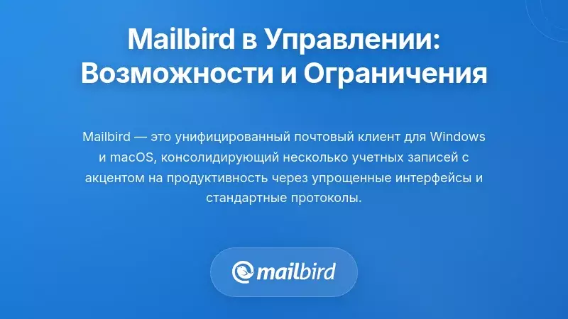 Mailbird в контексте управления: возможности и ограничения