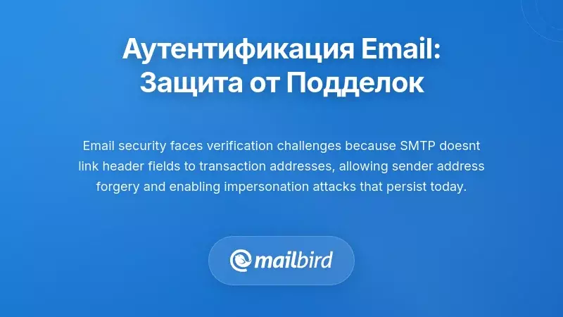 Аутентификация электронной почты: борьба с подделкой и фишингом