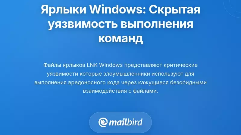 Файлы ярлыков Windows: Скрытая уязвимость выполнения команд