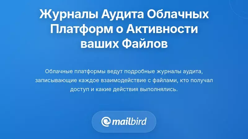 Всесторонние журналы аудита, которые поддерживают облачные платформы для вашей файловой активности