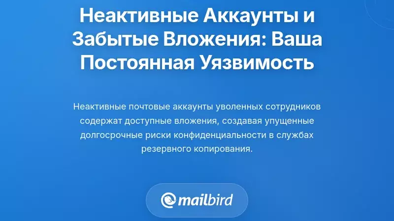 Неактивные аккаунты и забытые вложения: ваша постоянная уязвимость