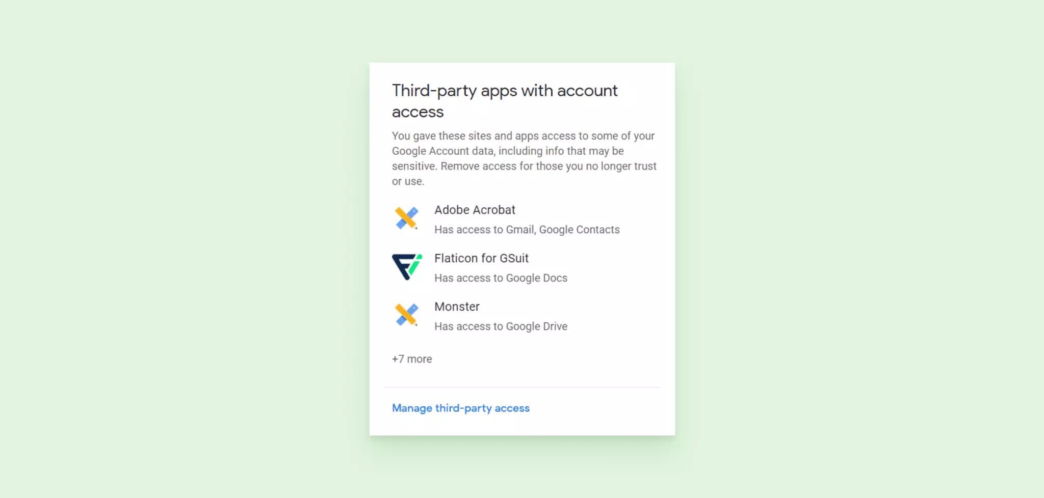 Third-party account access