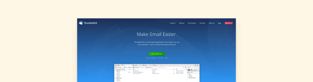 Thunderbird free email management app
