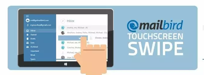 Los je e-mailproblemen op met 'Swipe' functie