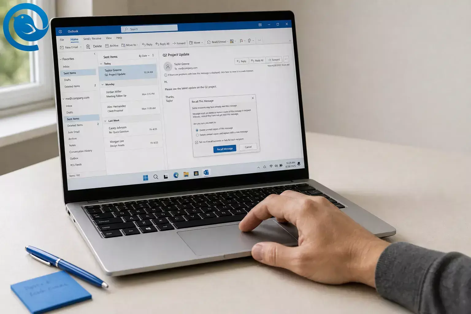 ¿Qué significa recuperar un correo en Outlook?