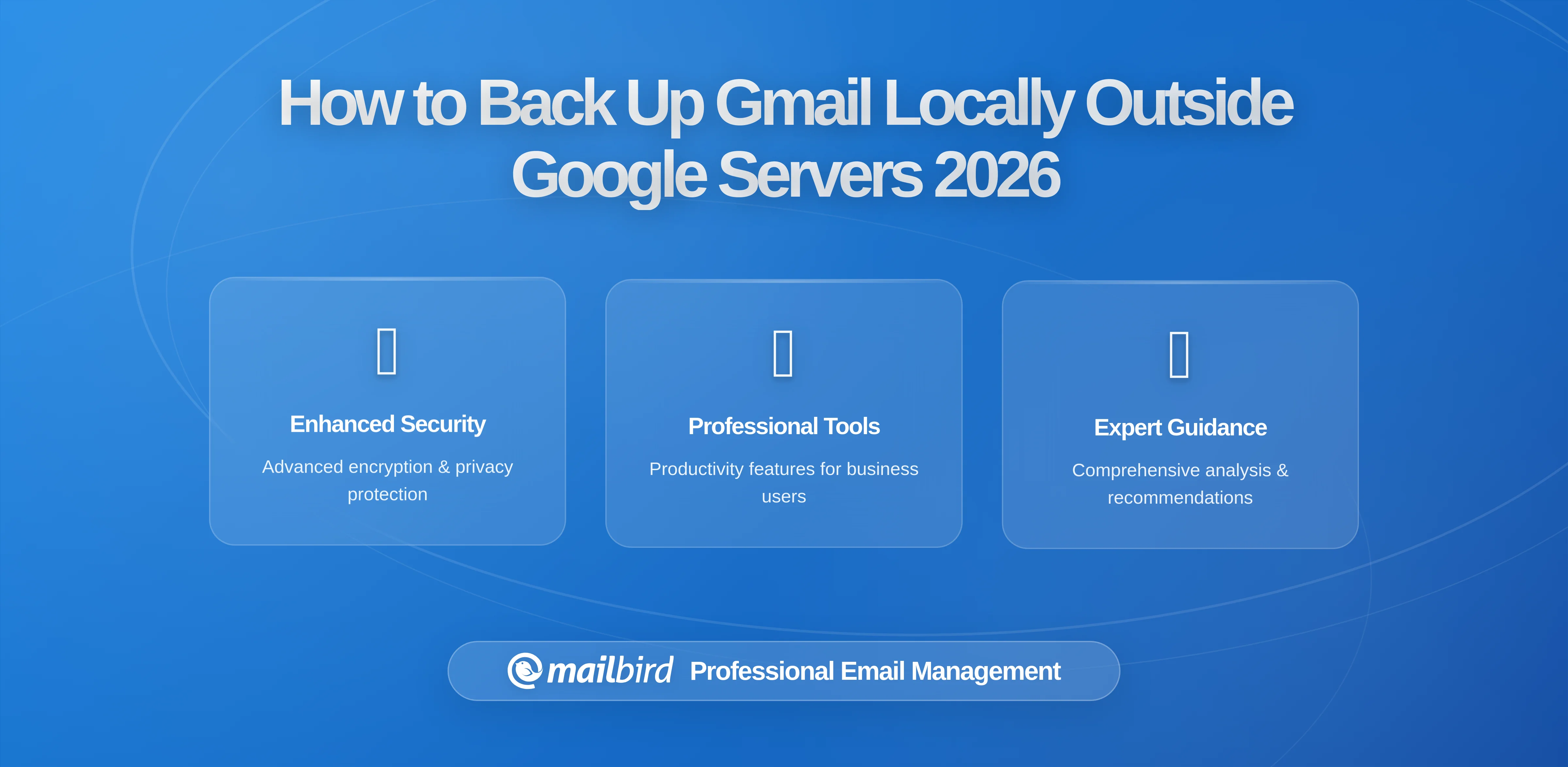 Taking Control: How to Back Up Gmail Outside Google's Servers with Mailbird