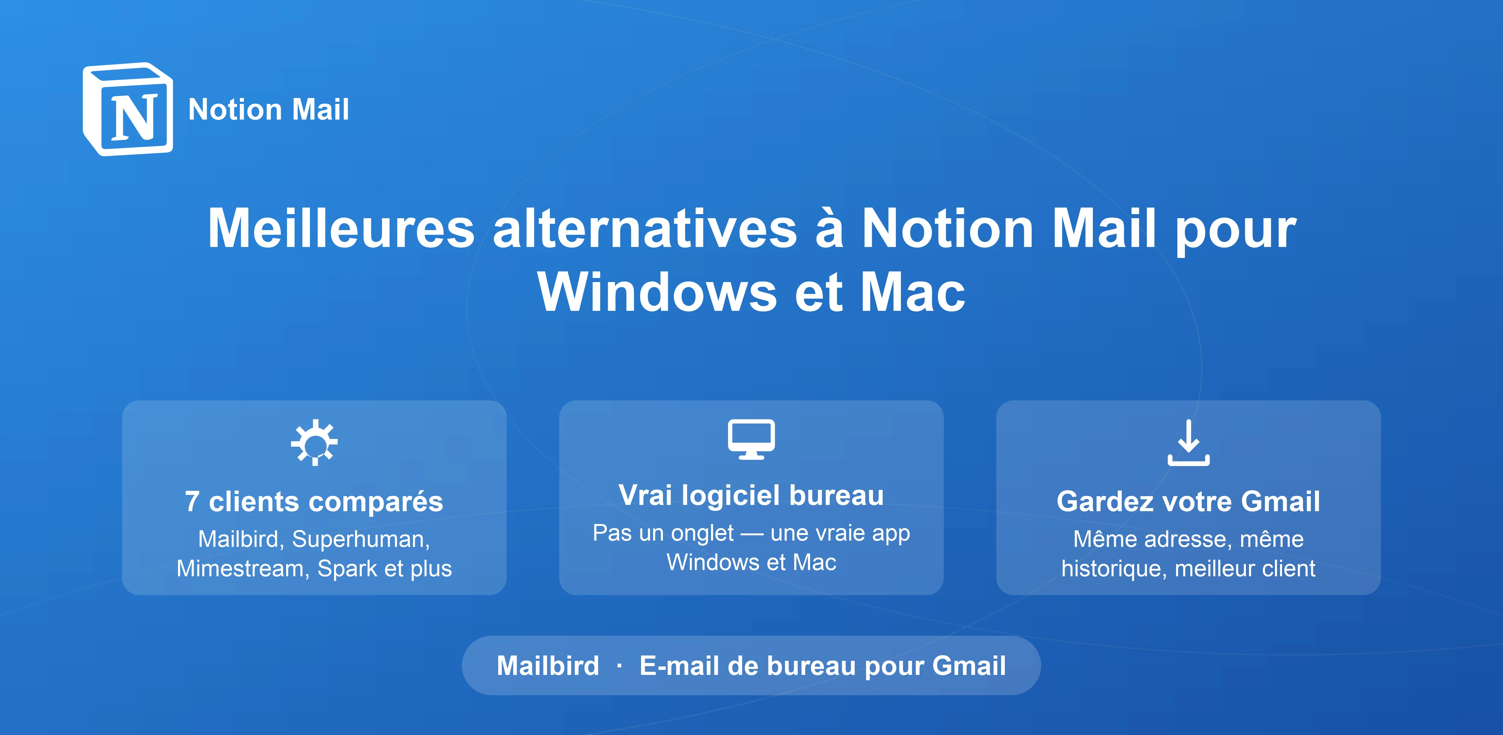 Meilleures Alternatives à Notion Mail pour Windows et Mac en 2026: Un Guide Complet