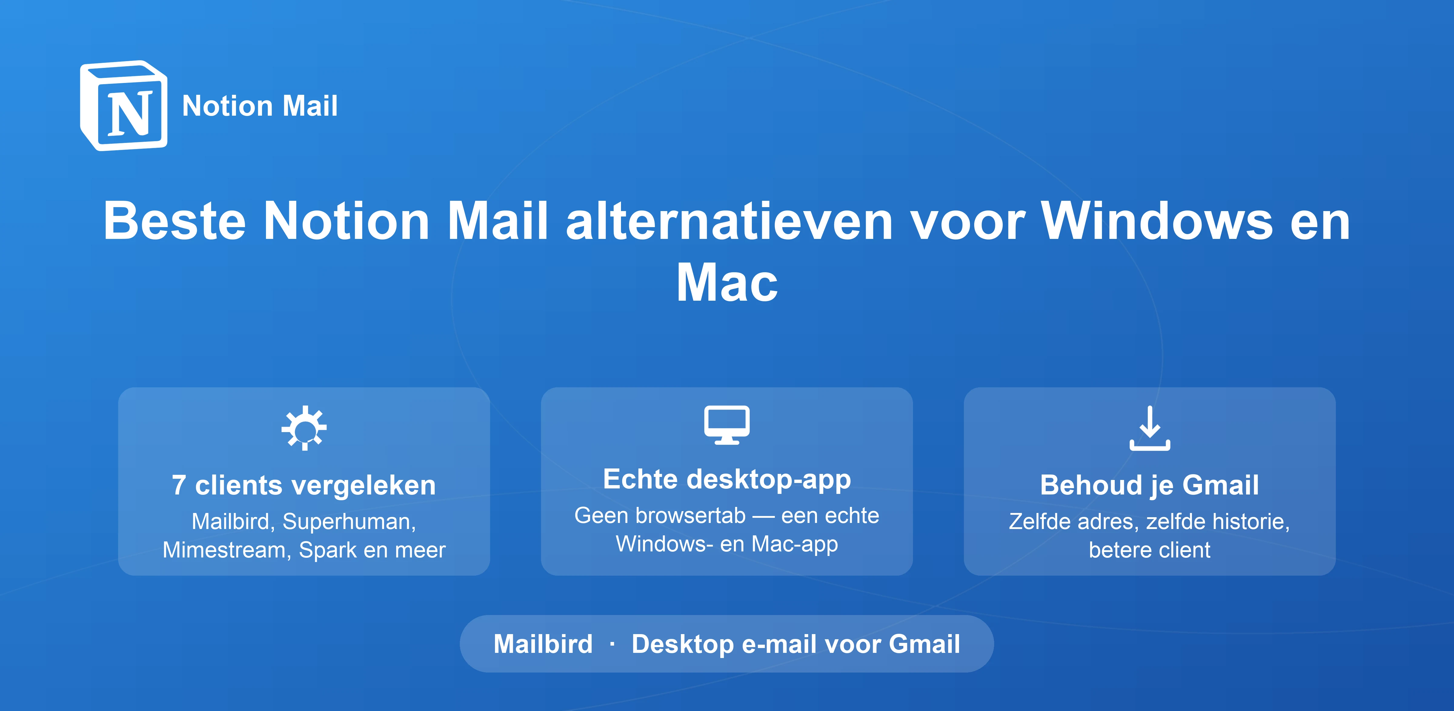 Beste Notion Mail Alternatieven voor Windows en Mac in 2026: Een Uitgebreide Gids