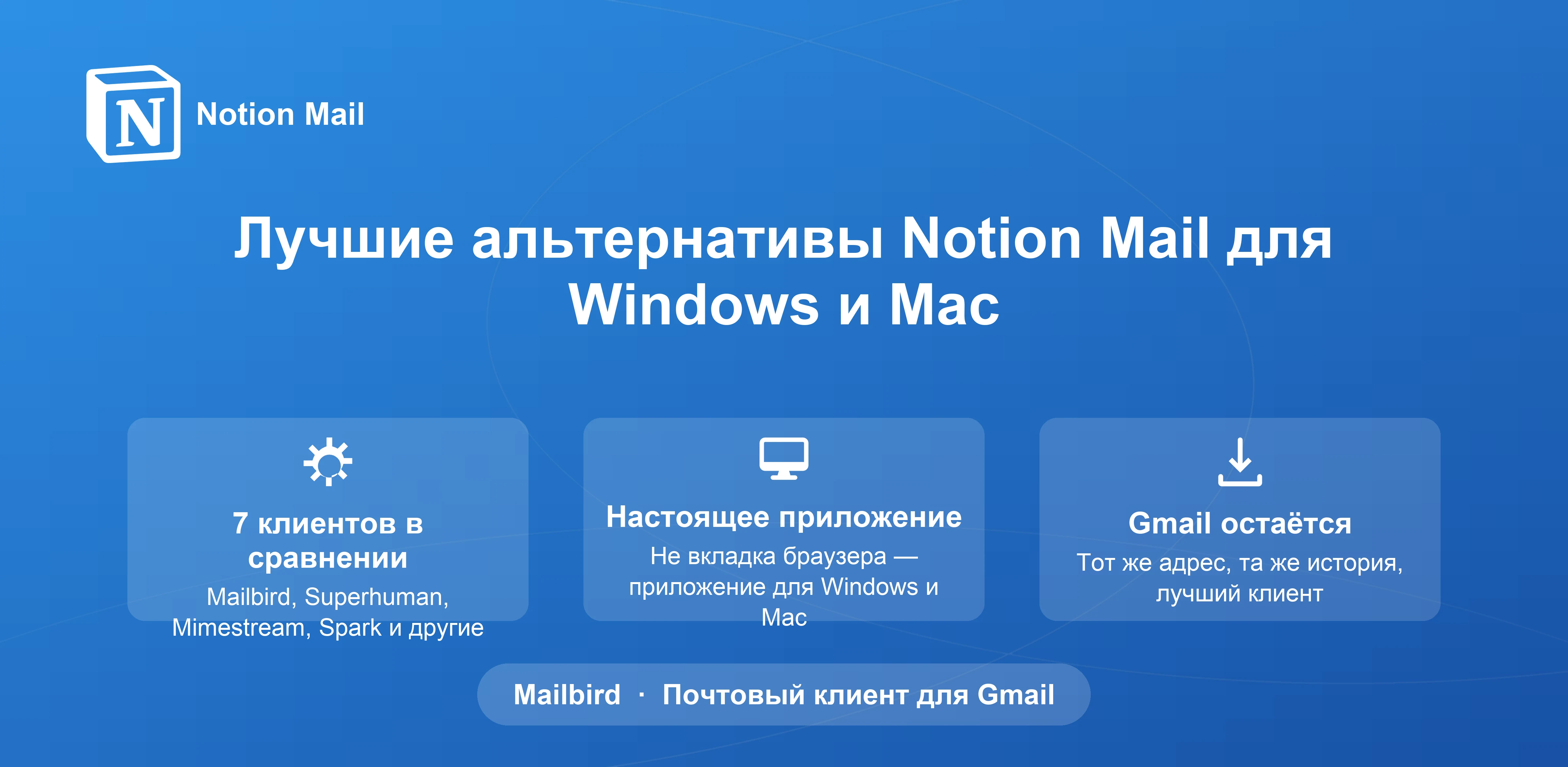 Лучшие альтернативы Notion Mail для Windows и Mac в 2026: Полный гид