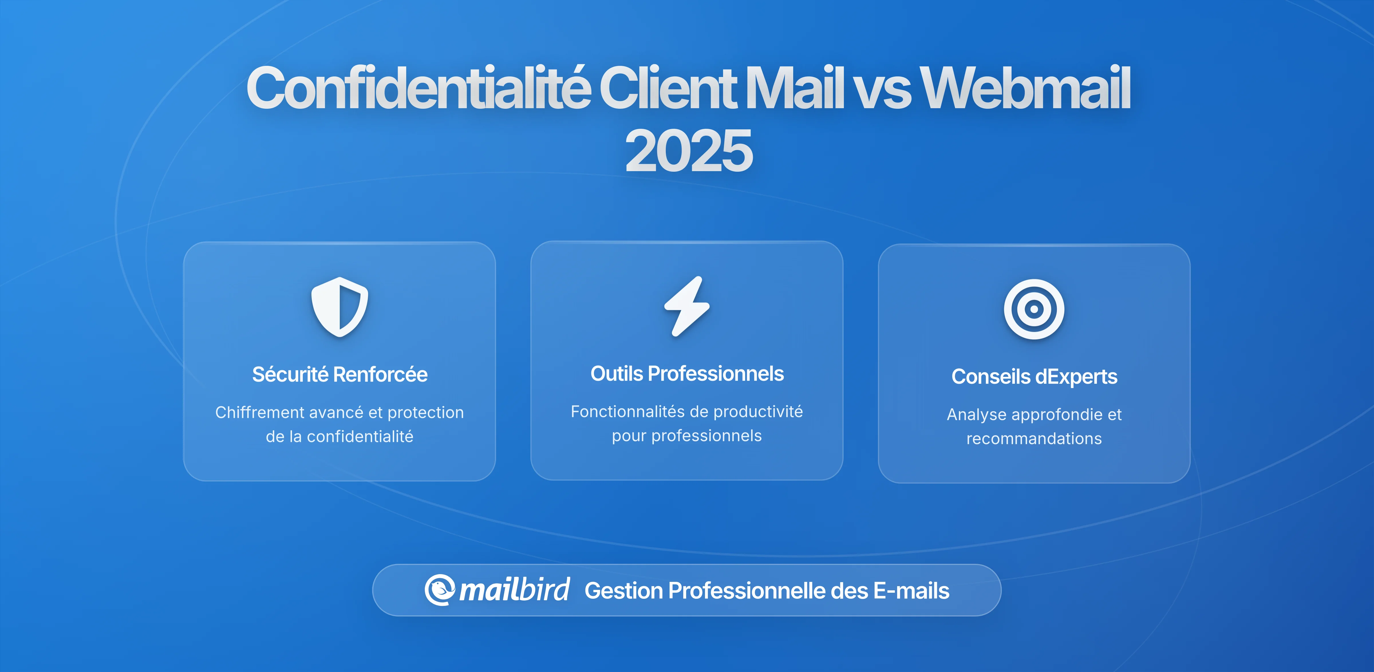 Les avantages de confidentialité d'un client de messagerie de bureau par rapport au webmail