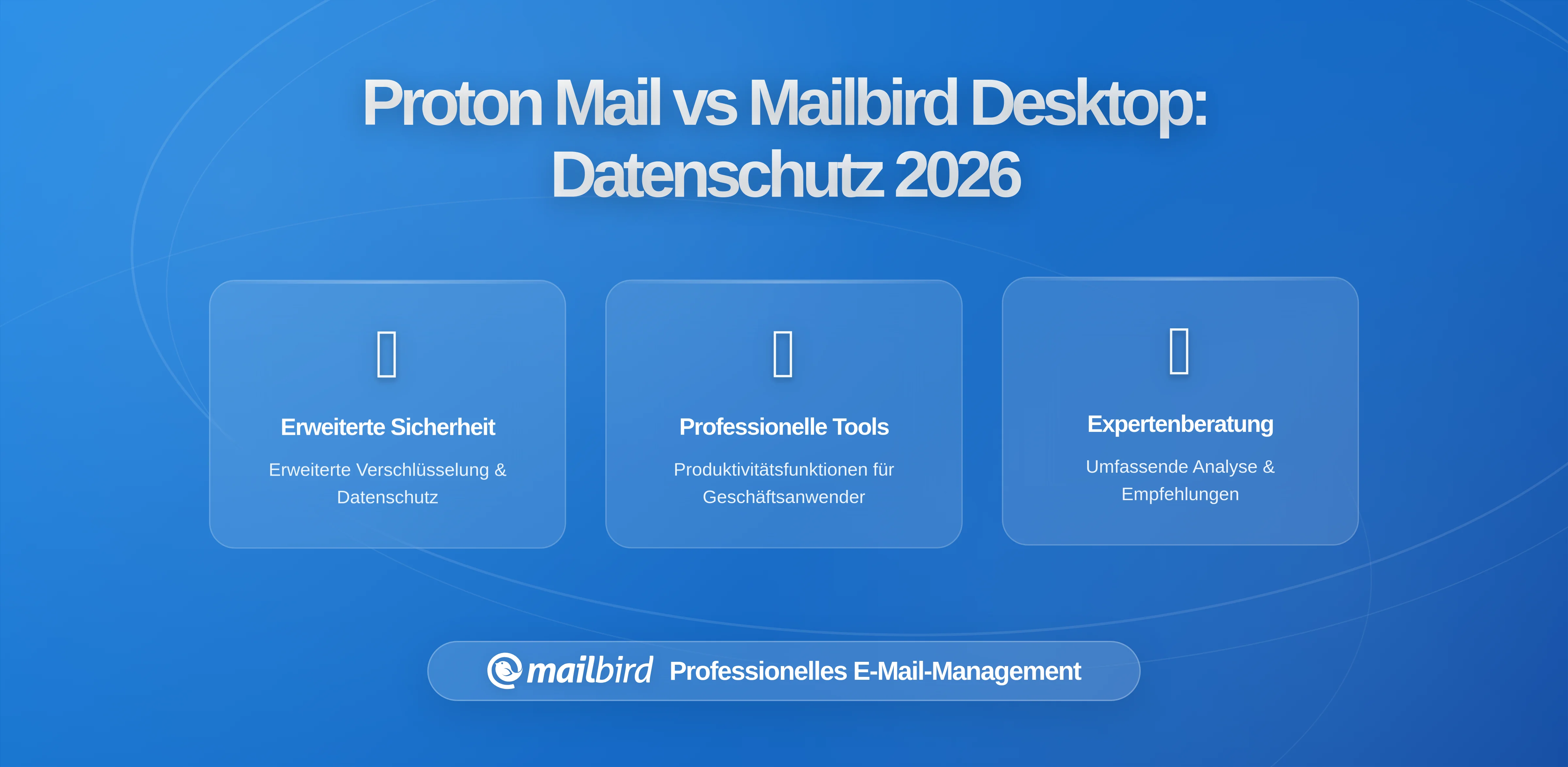 Proton Mail Desktop App vs Mailbird: Datenschutzorientierter Vergleich 2026