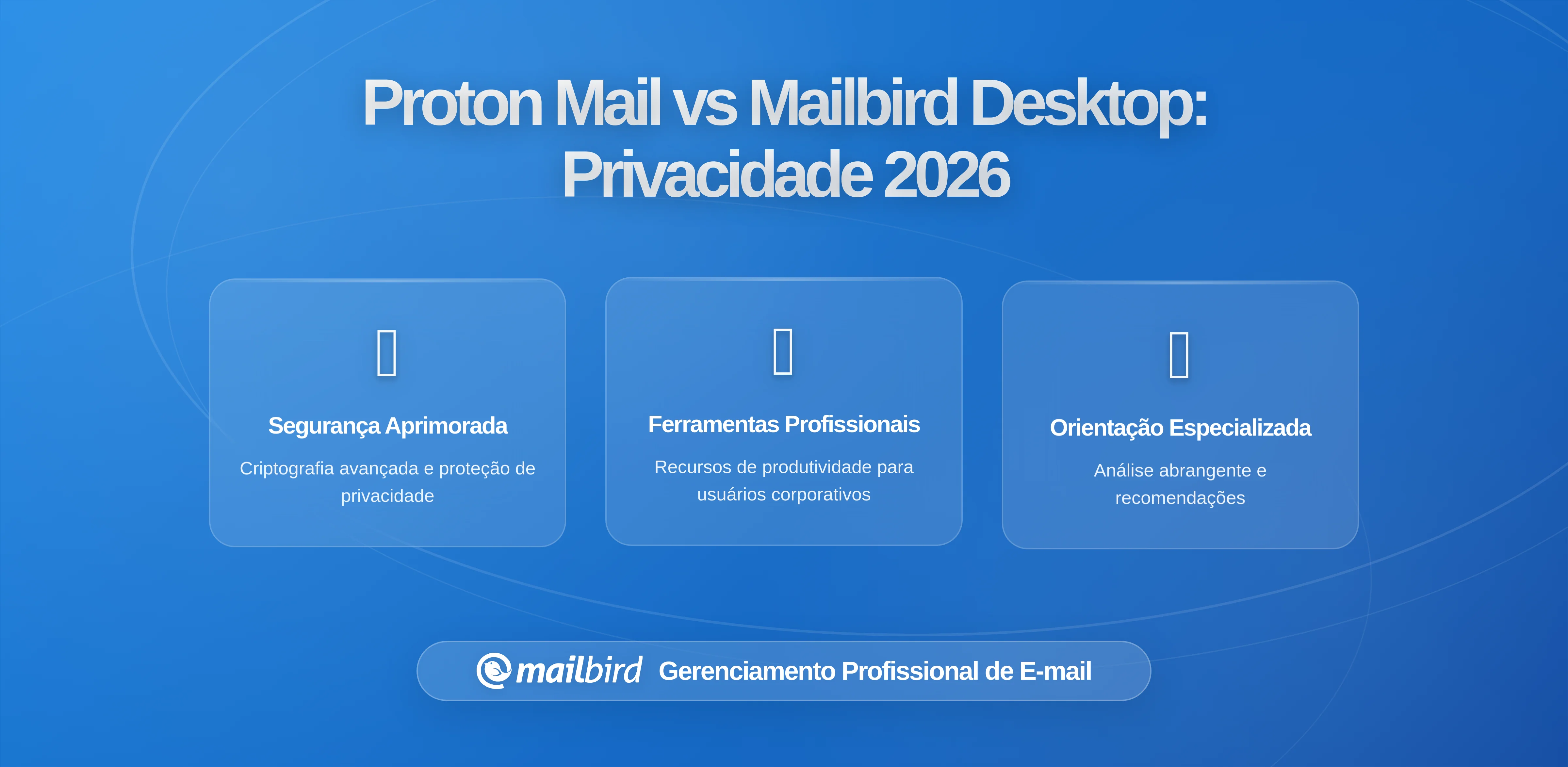 Proton Mail vs Mailbird: Comparação de Clientes de Email Focados em Privacidade 2023