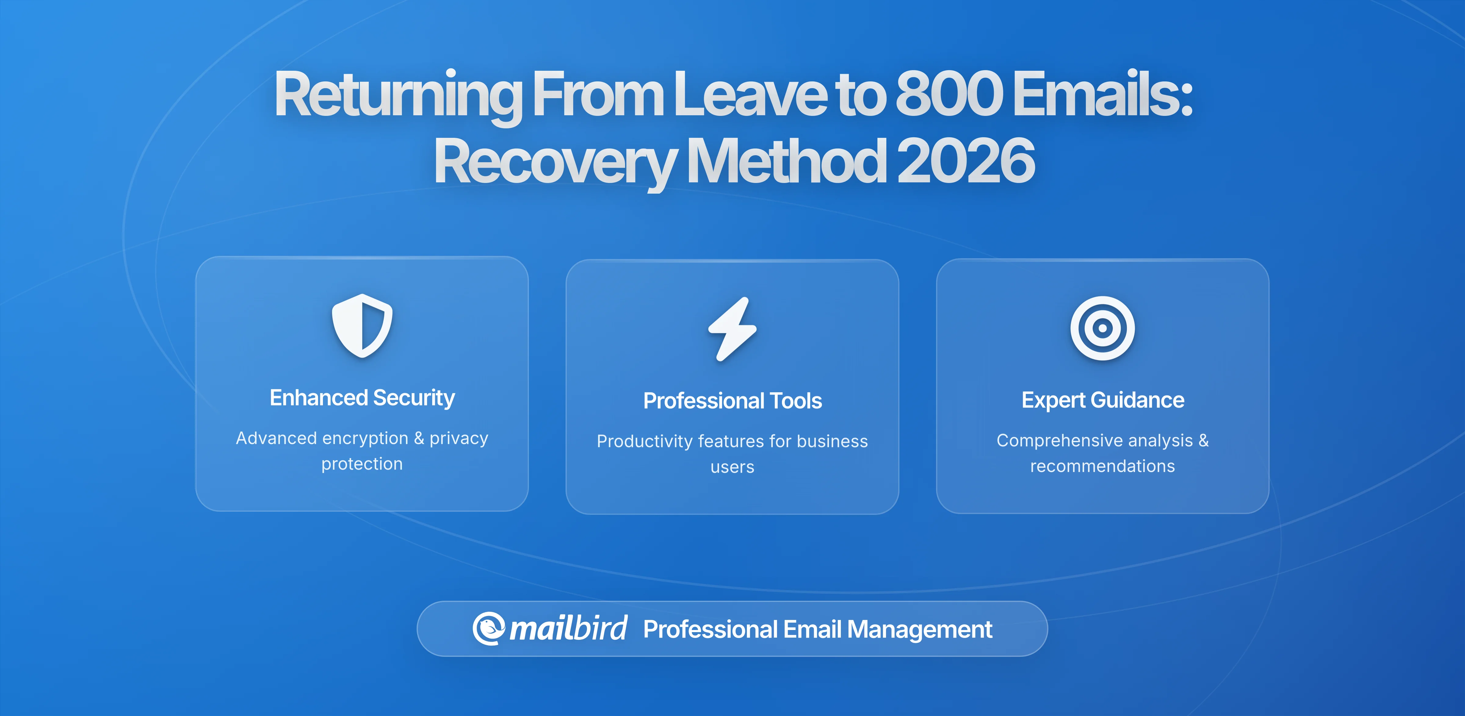 Returning From Leave to 800 Emails: A Structured Recovery Method in Mailbird