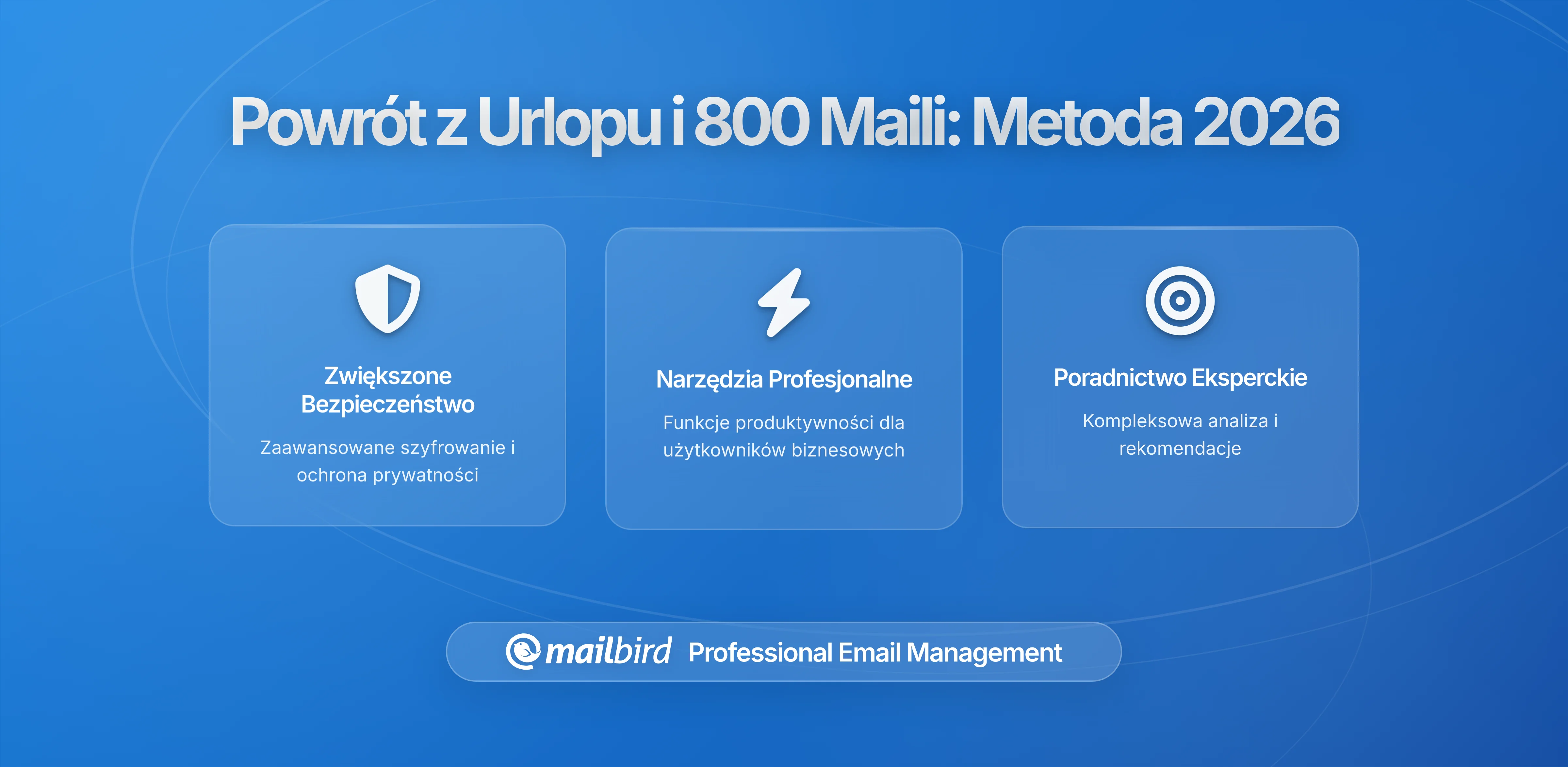Powrót z urlopu do 800 e-maili: Metoda odzyskiwania w Mailbird