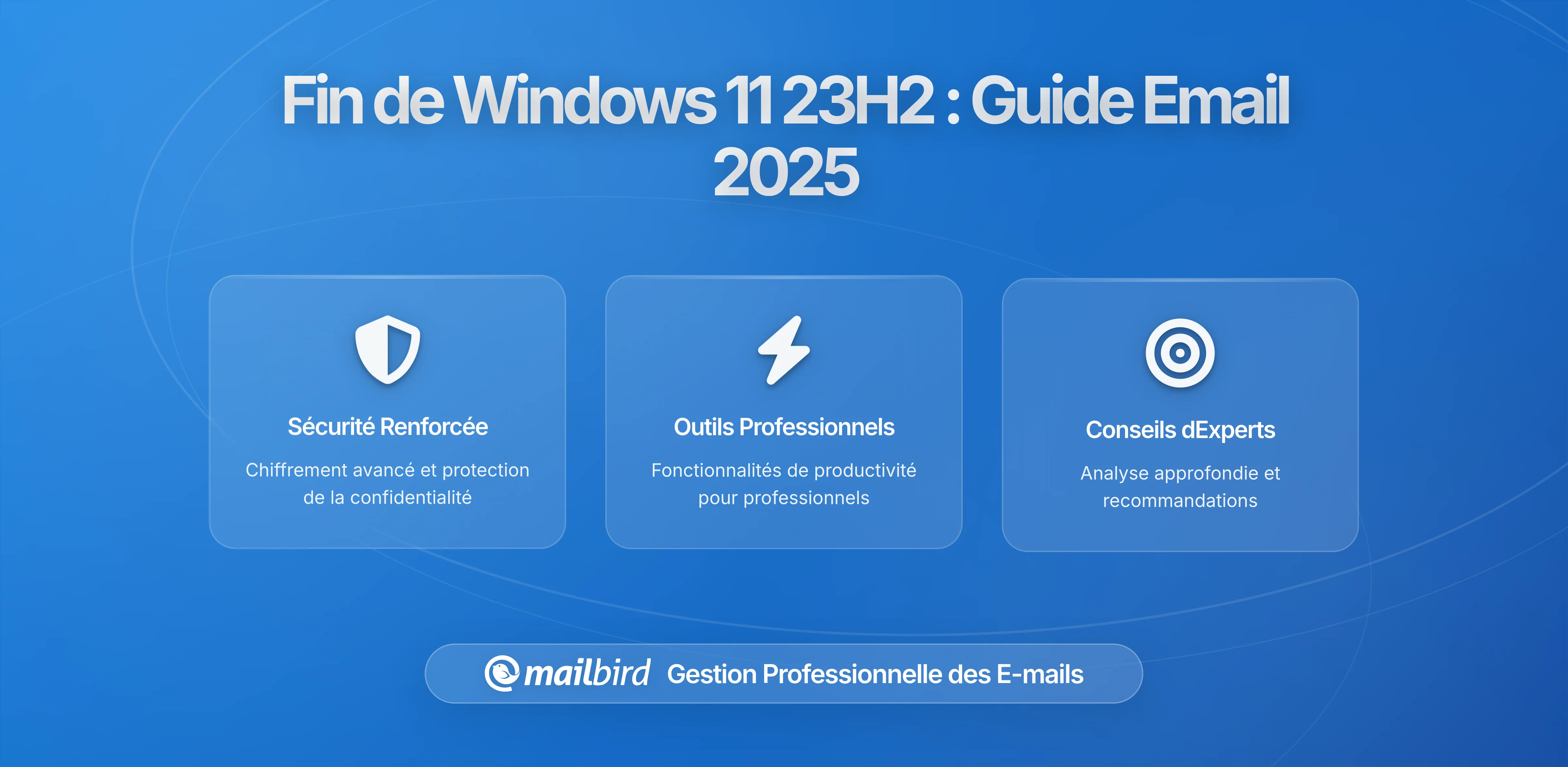 Fin de vie de Windows 11 23H2 : Comprendre les changements de support et protéger votre productivité par email