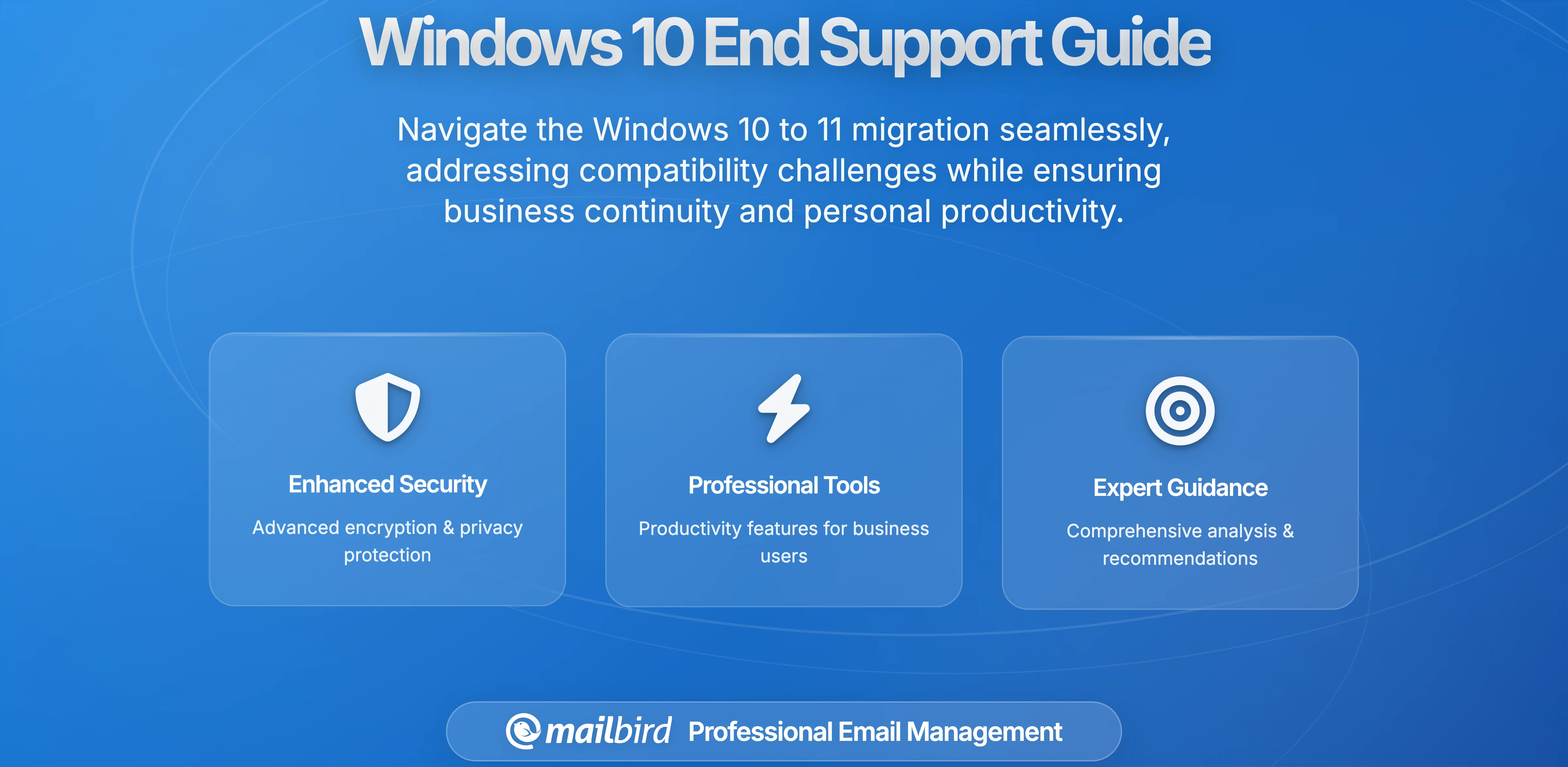 Don't Lose Your Email Setup - Windows 10 End Support Guide