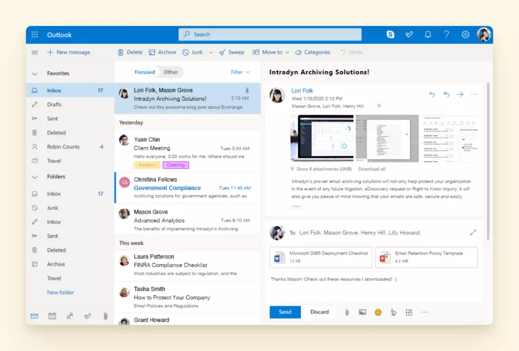 Outlook Interface