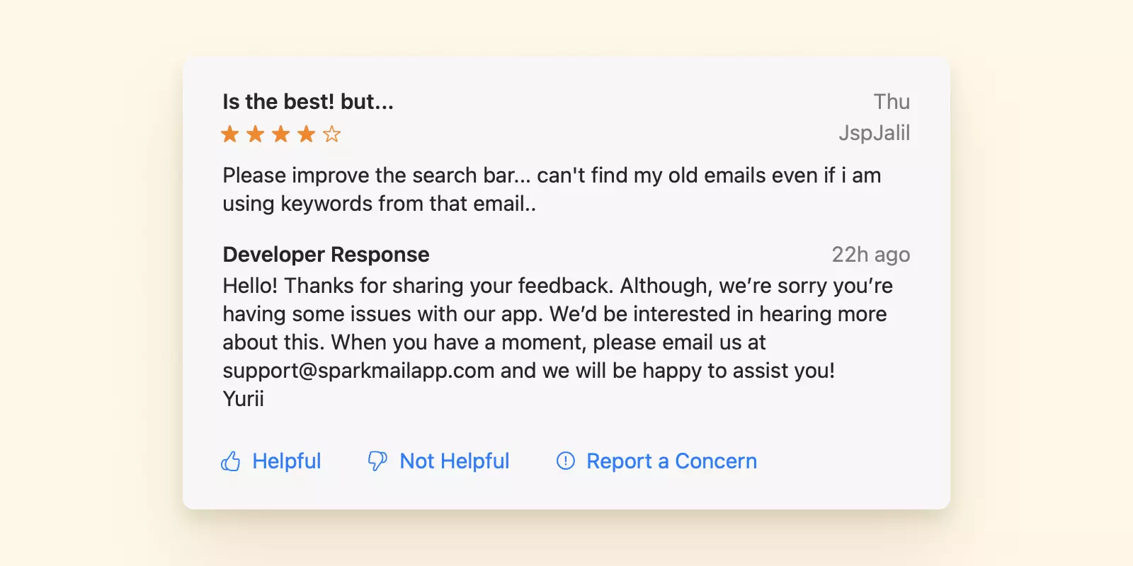Spark email client user review