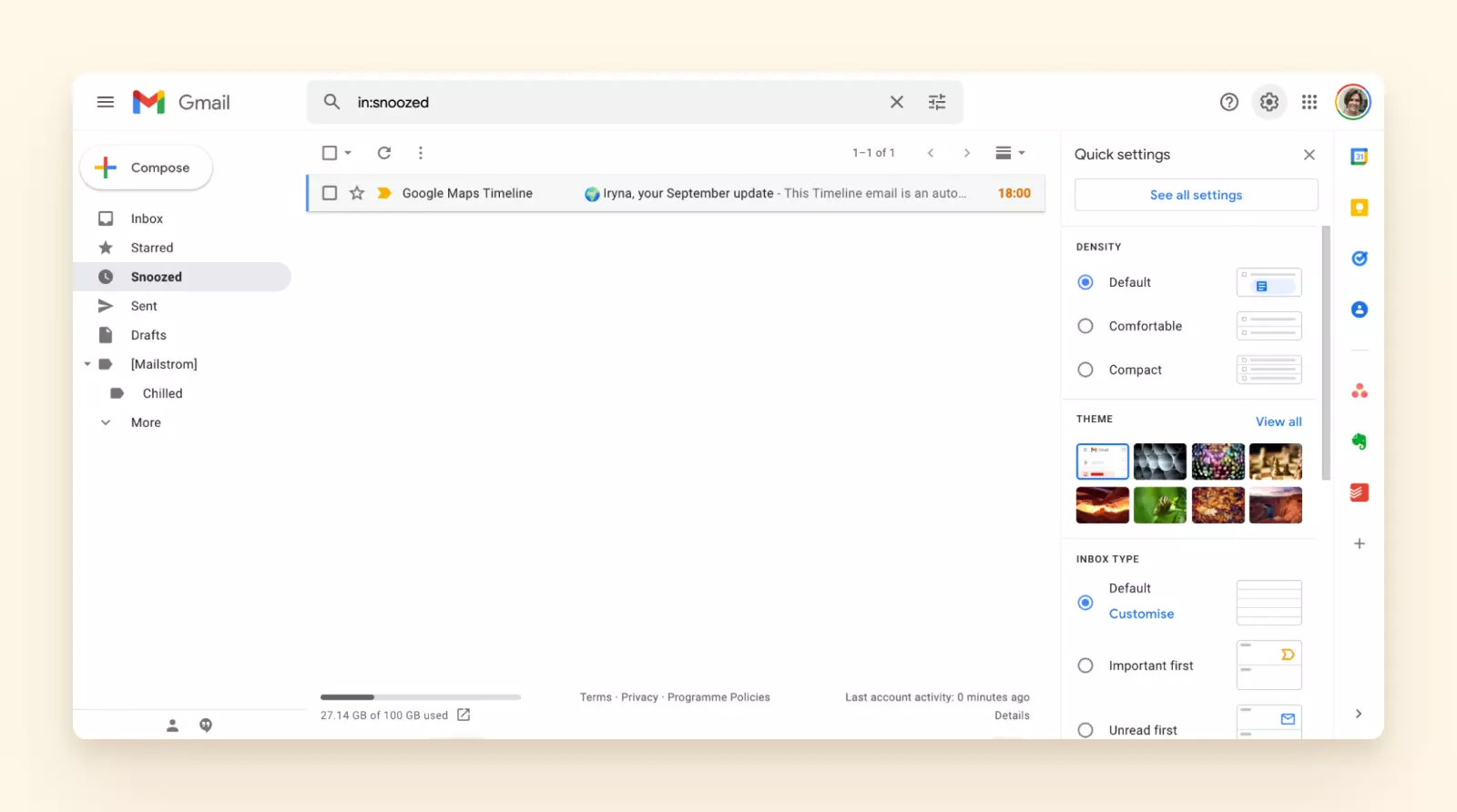 Google Workspace email interface - альтернатив Outlook