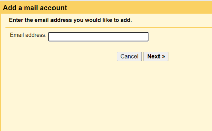 Step 3: Step 3: To configure 123-reg.co.uk on Gmail, Enter the email address you would like to add.