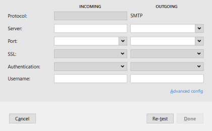 Step 4: Step 4: To configure 123-reg.co.uk on Thunderbird, Add the following information and click Done