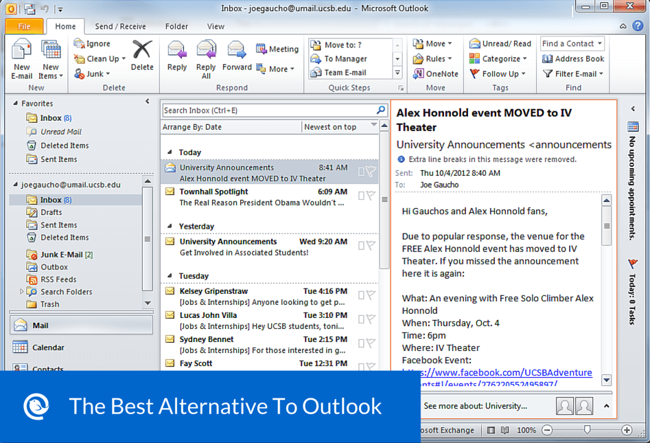 Redirigir correo outlook