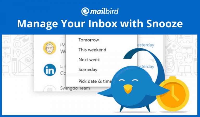 Snooze Email in Mailbird